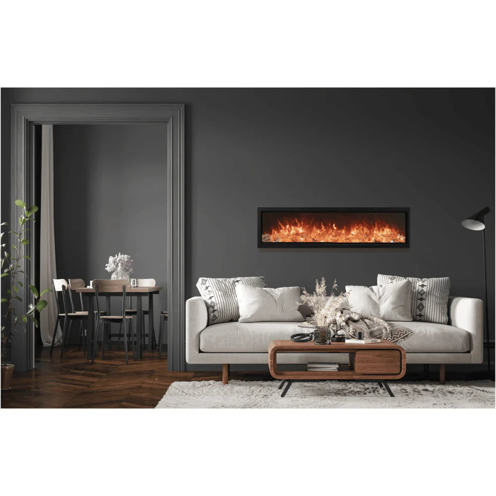 Amantii 34" Symmetry Bespoke Smart Electric Fireplace | 5000 BTU | WiFi & Crackling Sound | Indoor/Outdoor - SYM-42-BESPOKE