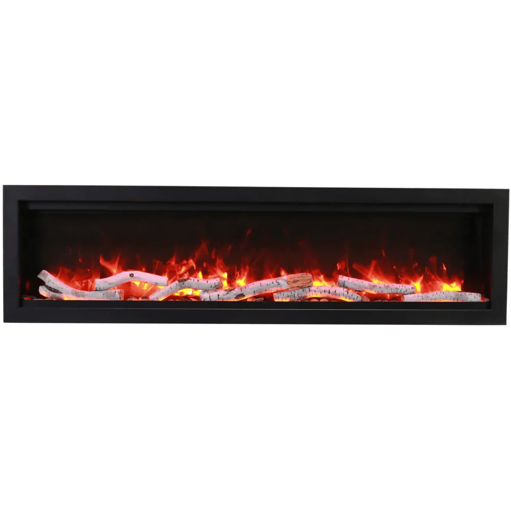Amantii 42" Symmetry Bespoke Smart Electric Fireplace | 5000 BTU | WiFi & Crackling Sound | Indoor/Outdoor - SYM-42-BESPOKE