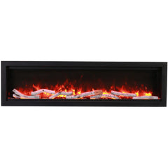 Amantii 42" Symmetry Bespoke Smart Electric Fireplace | 5000 BTU | WiFi & Crackling Sound | Indoor/Outdoor - SYM-42-BESPOKE
