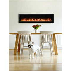 Amantii 42" Symmetry Bespoke Smart Electric Fireplace | 5000 BTU | WiFi & Crackling Sound | Indoor/Outdoor - SYM-42-BESPOKE