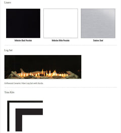 Empire 48" Boulevard Double-Sided Vent-Free Linear Gas Fireplace with Barrier VFLB48SP90P