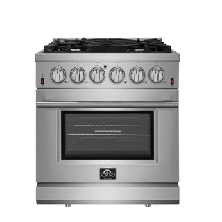 FORNO Massimo 30″ Freestanding Gas Range, 5 Burners...