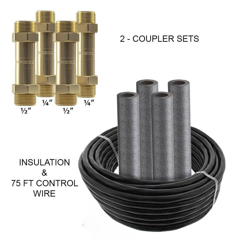 MRCOOL 75ft Line Set Coupler Kit for DIY Single Zone and Multizone 9K, 12K & 18K Air Handlers - 1/4