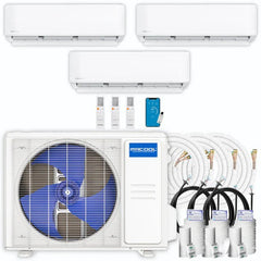 MRCOOL DIY 4th Gen Multi-Zone 3-Zone 27,000 BTU 22 SEER (9K + 9K + 12K) Ductless Mini-Split Air Conditioner and Heat Pump DIYM327HPW01C00