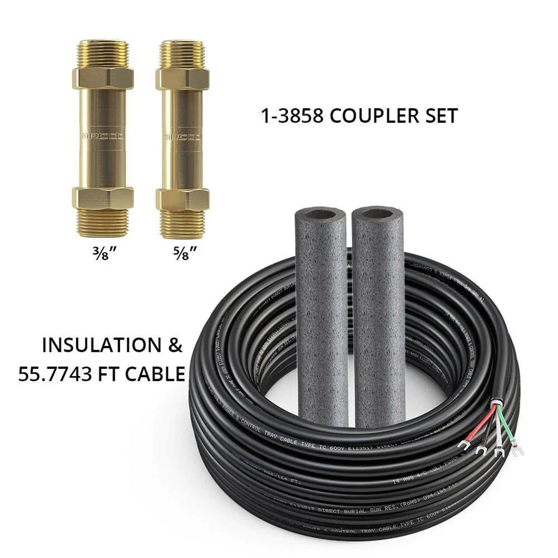 MRCOOL 50ft Line Set Coupler Kit for DIY Single Zone and Multizone 24K, 36K & 48K Air Handlers - 3/8