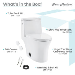 Swiss Madison Monaco  Hugo One-Piece Elongated Toilet Touchless Dual-Flush 1.1/1.6 gpf - SM-1T265