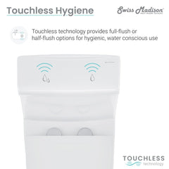 Swiss Madison Monaco  Hugo One-Piece Elongated Toilet Touchless Dual-Flush 1.1/1.6 gpf - SM-1T265