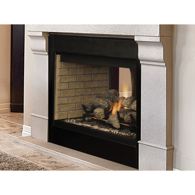 Superior BRT40ST Series 40 Inch B-Vent See-Through Natural Gas Fireplace in Millivolt Ignition BRT40STTMN