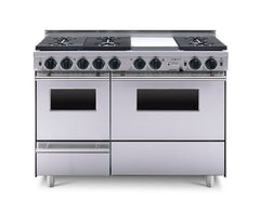 48” True Dual-Fuel Self-Cleaning Convection Range with Sealed Burners TTN539-7BKW