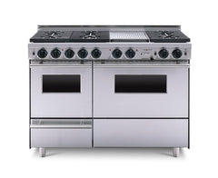 48” True Dual-Fuel Self-Cleaning Convection Range with Sealed Burners TTN539-7BKW