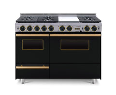 48” True Dual-Fuel Self-Cleaning Convection Range with Sealed Burners TTN539-7BKW