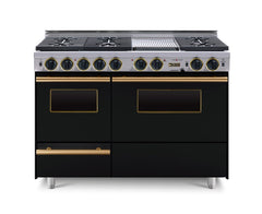 48” True Dual-Fuel Self-Cleaning Convection Range with Sealed Burners TTN539-7BKW