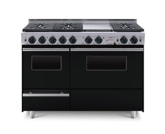 48” True Dual-Fuel Self-Cleaning Convection Range with Sealed Burners TTN539-7BKW