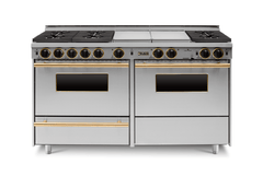 60" True Dual-Fuel Self-Cleaning Convection Range - Sealed Burners TTN639-7BKW