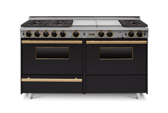 60" True Dual-Fuel Self-Cleaning Convection Range - Sealed Burners TTN639-7BKW
