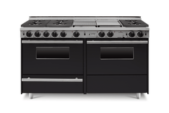 60" True Dual-Fuel Self-Cleaning Convection Range - Sealed Burners TTN639-7BKW