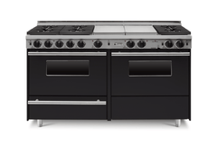 60" True Dual-Fuel Self-Cleaning Convection Range - Sealed Burners TTN639-7BKW