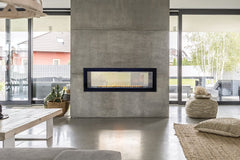 Empire 48" Boulevard Double-Sided Vent-Free Linear Gas Fireplace with Barrier VFLB48SP90P
