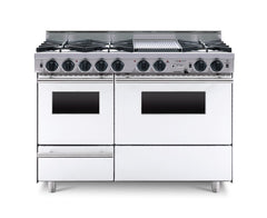 48” LP Gas True Dual-Fuel Self-Cleaning Convection Range - Open Burners TPN526-7BKW