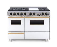 48” True Dual-Fuel Self-Cleaning Convection Range with Sealed Burners TTN539-7BKW