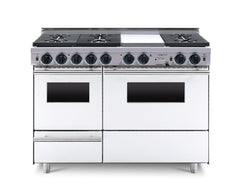 48” True Dual-Fuel Self-Cleaning Convection Range with Sealed Burners TTN539-7BKW