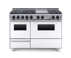 48” True Dual-Fuel Self-Cleaning Convection Range with Sealed Burners TTN539-7BKW