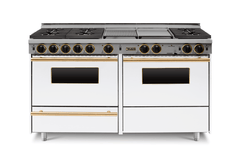 60" True Dual-Fuel Self-Cleaning Convection Range - Sealed Burners TTN639-7BKW