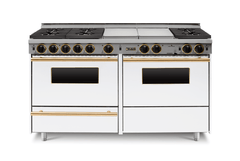 60" True Dual-Fuel Self-Cleaning Convection Range - Sealed Burners TTN639-7BKW