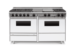 60" True Dual-Fuel Self-Cleaning Convection Range - Sealed Burners TTN639-7BKW