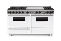 60" True Dual-Fuel Self-Cleaning Convection Range - Sealed Burners TTN639-7BKW